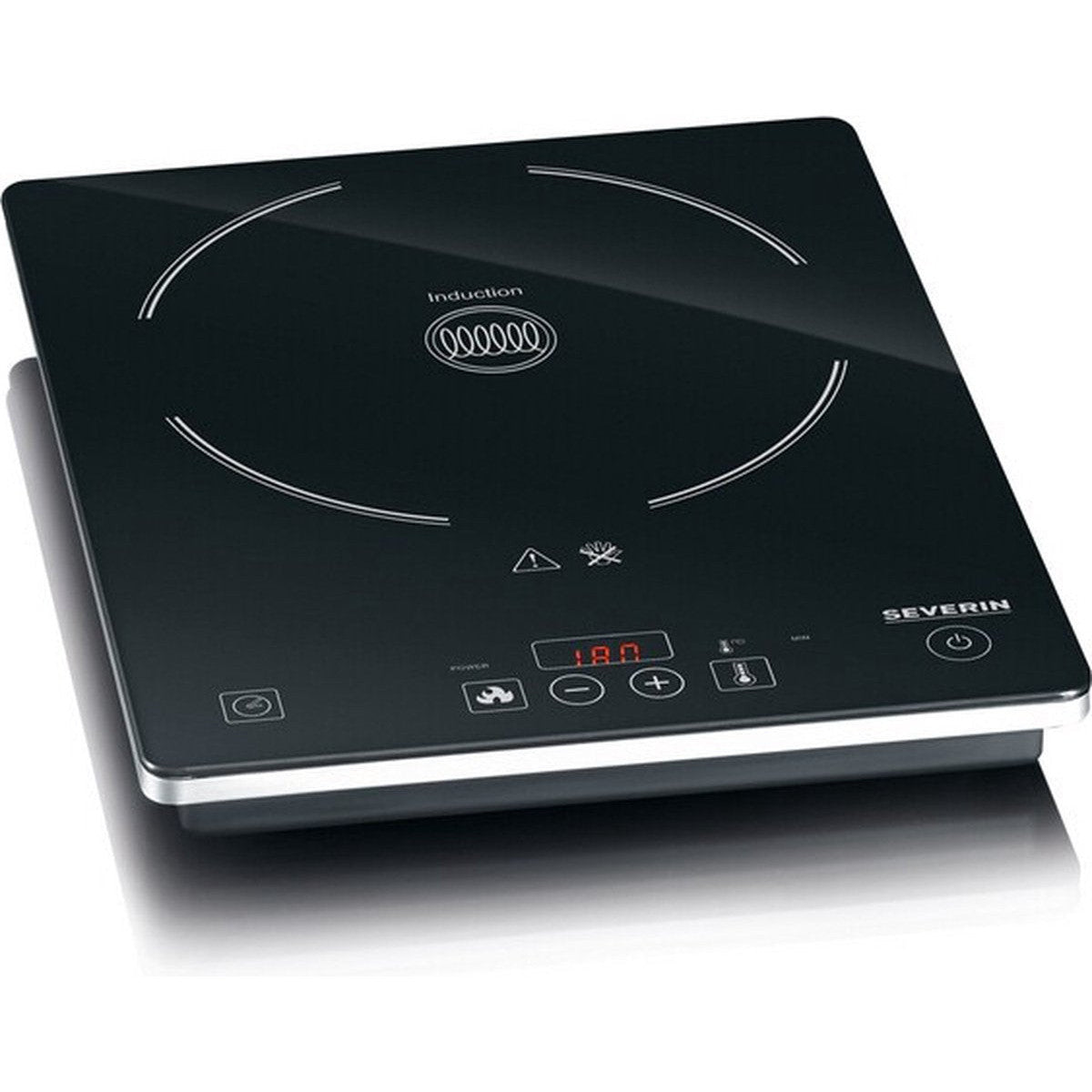 Severin KP1071 1‑Burner Induction Cooktop with Timer, Child Lock, 2000W